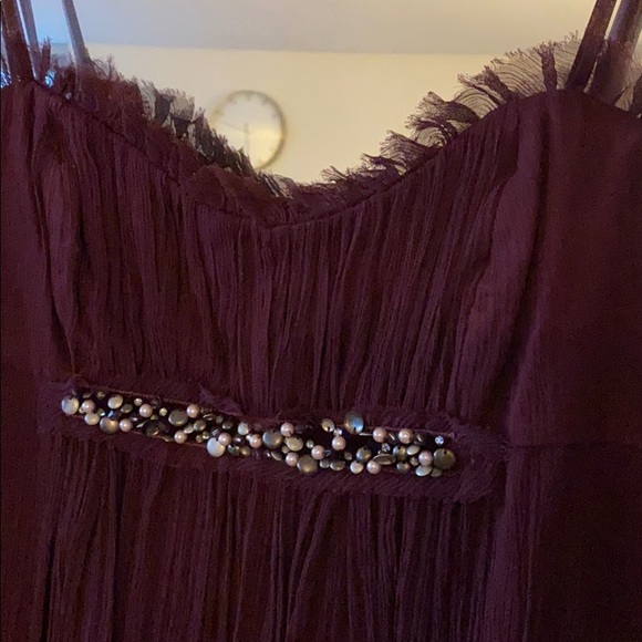 BCBG strapless deep Fuschia/purple silk dress sz 2 - Picture 3 of 8